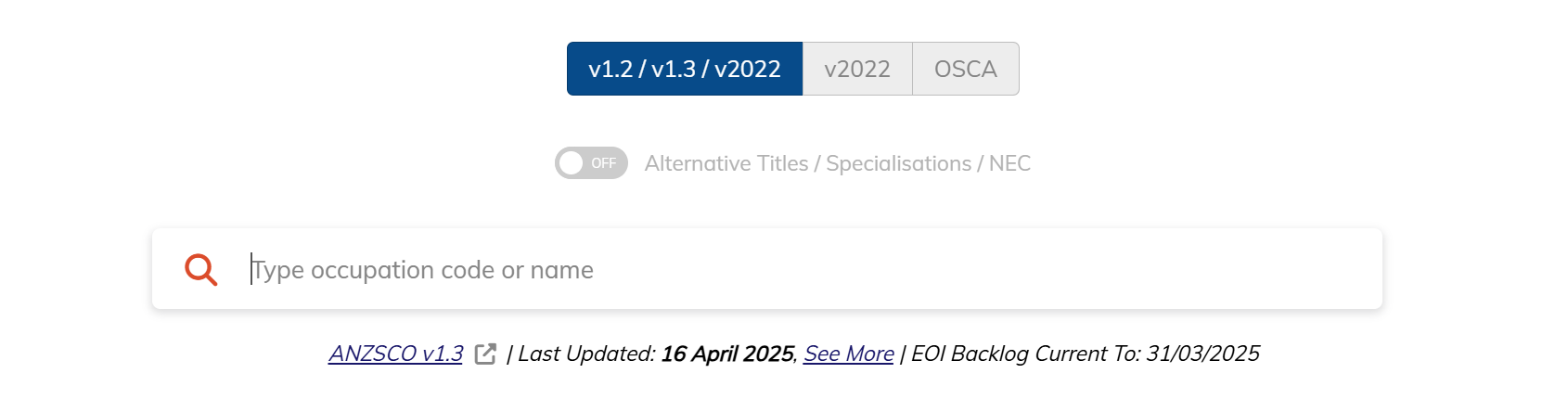Anzscosearch Overview